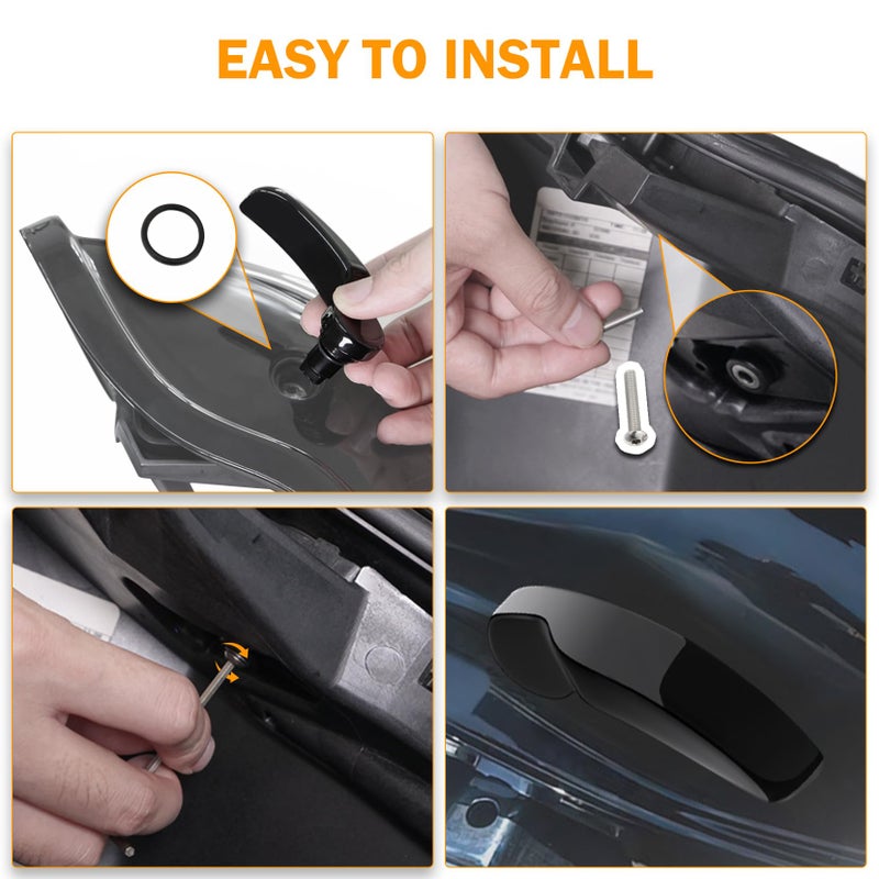 PBYMT Saddle Bag Latches Kit Steel Saddlebag Lid Lifters Handle Lever Fit for Harley Touring Road King Street Glide Electra Glide Ultra Limited 2014-2024 - Image 4